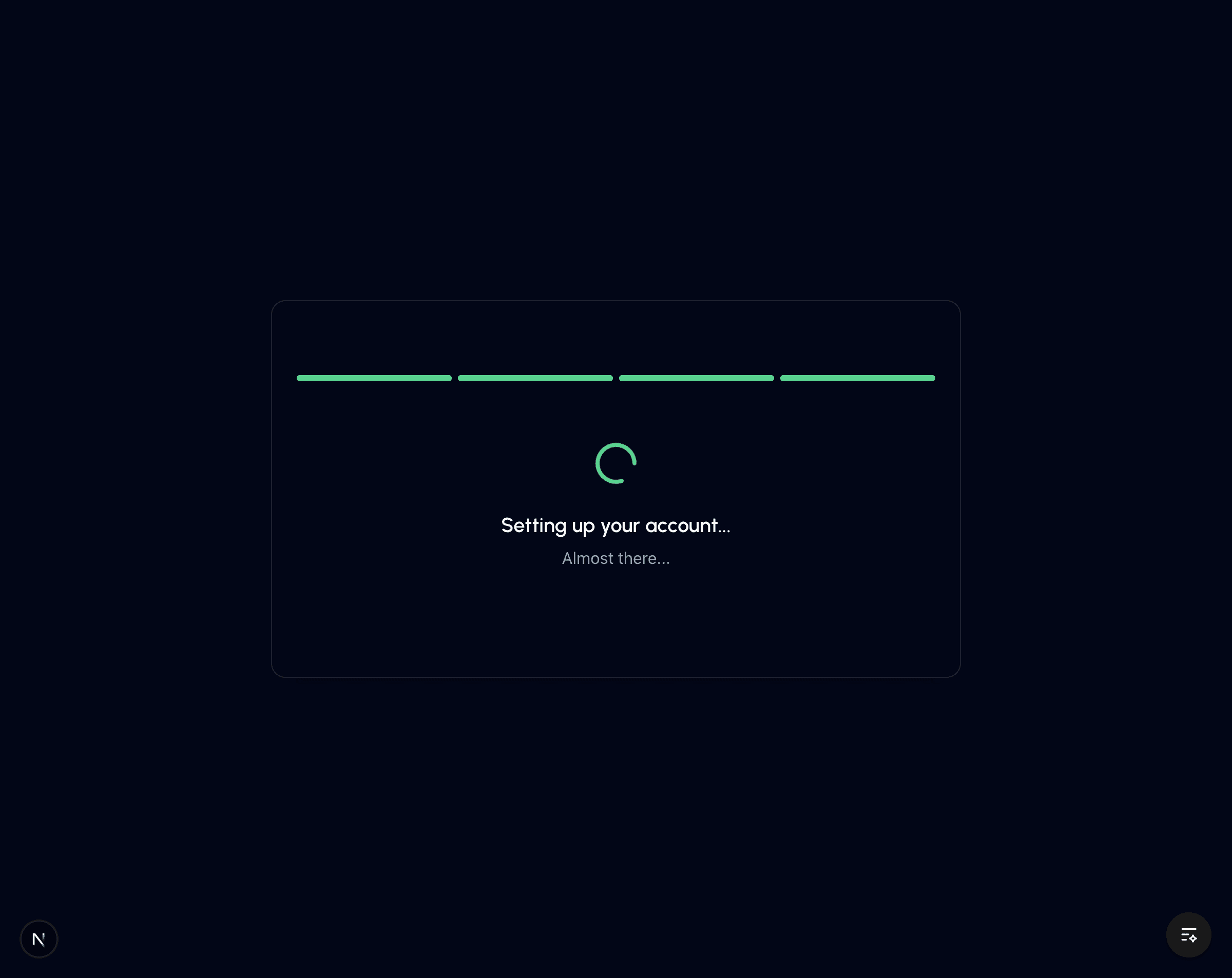 Setting up your account